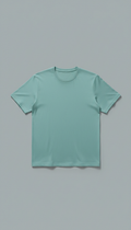 Camiseta algodón azul suave