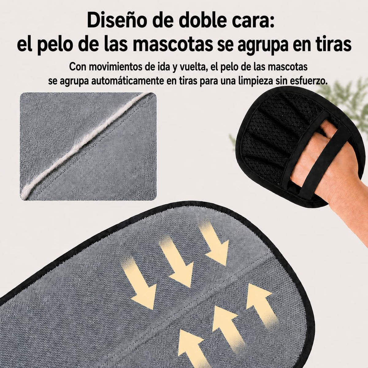 Premium Electrostatic Pet Hair Remover Mitts